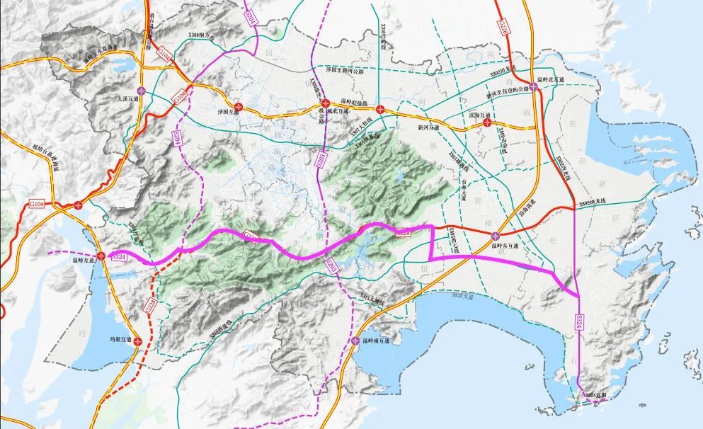 定了规划省道批复台州市温岭将增加一条省道