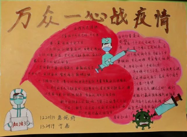 防疫手抄报活动(之一)