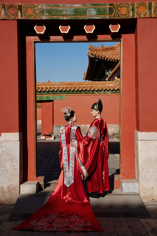 故宫拍婚纱照_故宫简笔画(2)