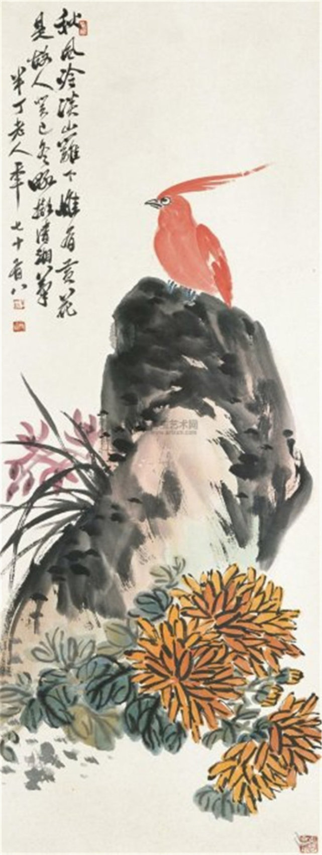 "运古派"画家陈半丁国画作品