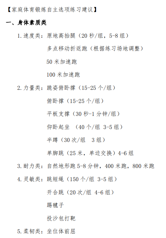 充分从学生的兴趣和体能出发,组织学生录制系列运动视频并进行分享,让