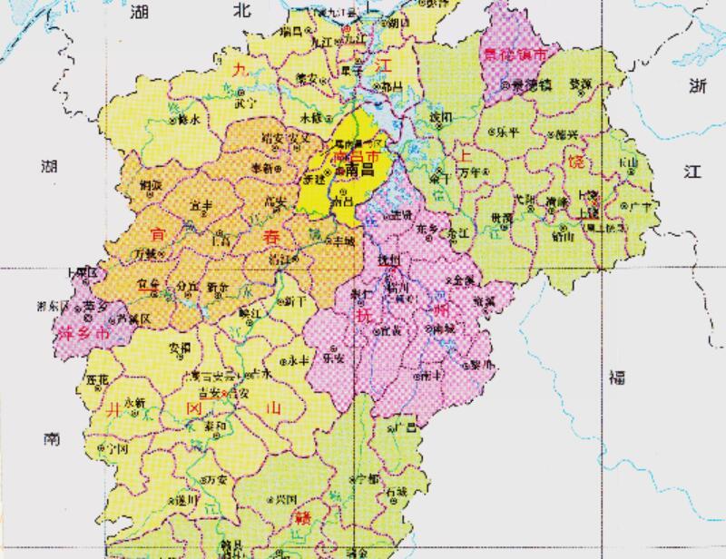 江西省的区划变动11个地级市之一南昌市为何有9个区县