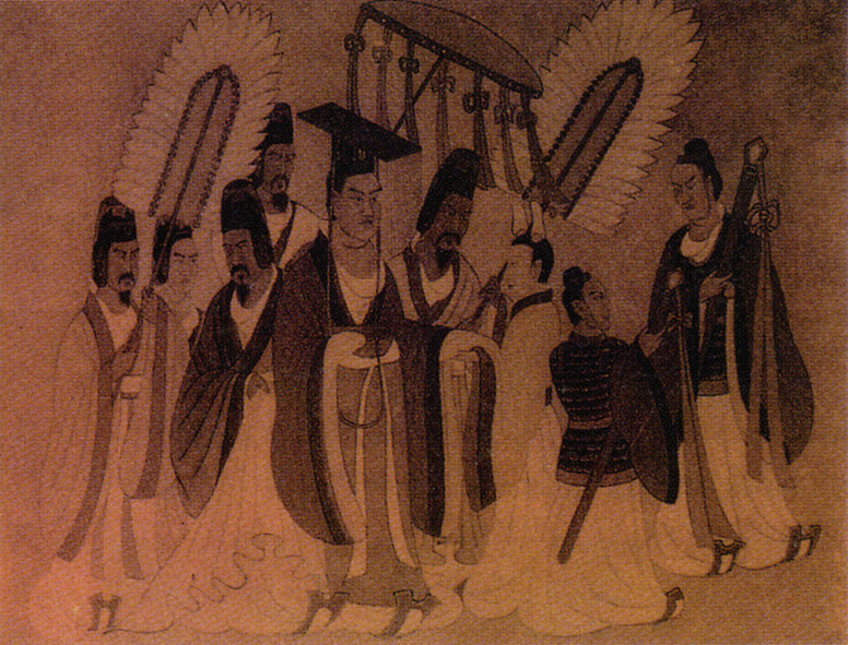汉武帝时除后,夫人外,昭仪以下则皆属宫中女官了.