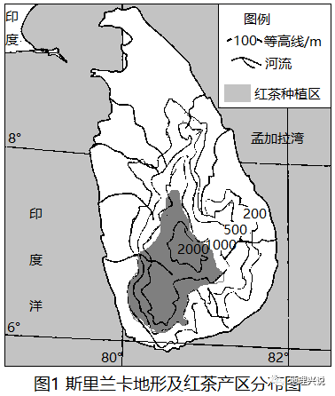 (1)据图判断斯里兰卡和中国安徽红茶种植区所属的自然带名称.