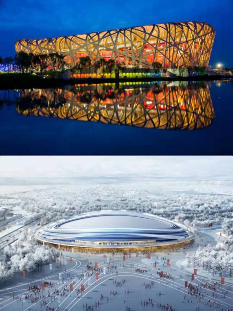 从2008年到2022年,从国家体育场(鸟巢)到国家速滑馆(冰丝带);时隔14年