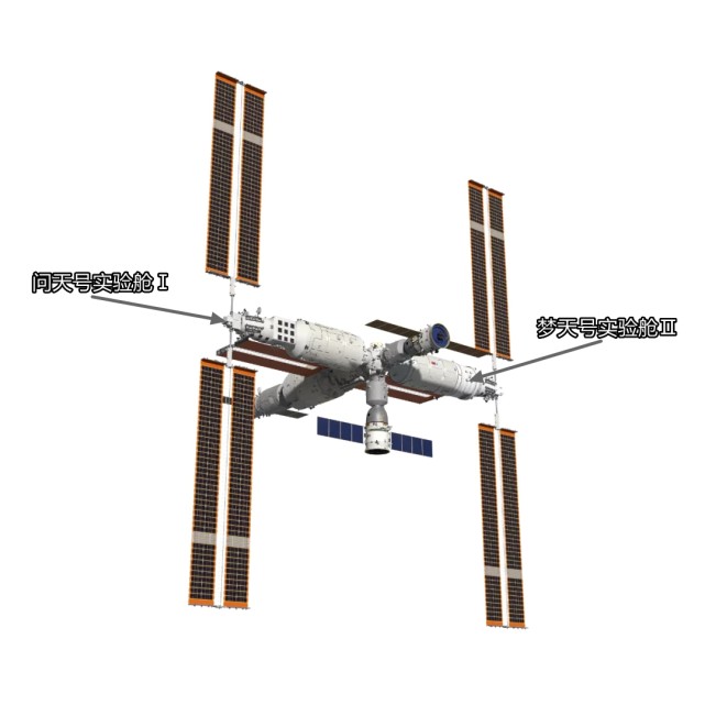 问天号实验舱Ⅰ与梦天号实验舱Ⅱ将对置布局于天和节点舱两侧(第四