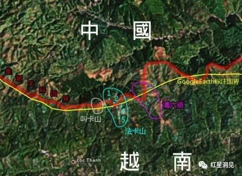 法卡山位于广西凭祥市宁明县的中越边境,法卡山并不是一座山,而是由五