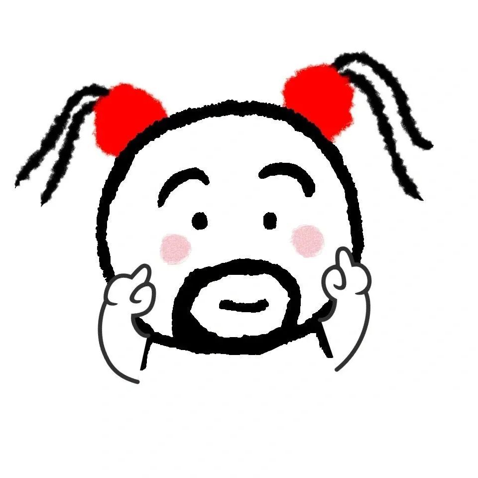 憨憨可爱的大胡子头像