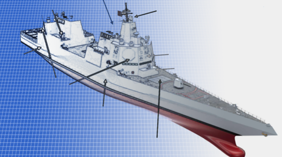 海军公布未来驱逐舰ddgx最新概念图将配备多个高能激光器