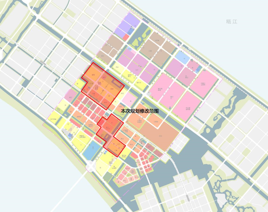 e-09-02等地块控制性详细规划修改由瓯江口管委会委托温州市城市规划