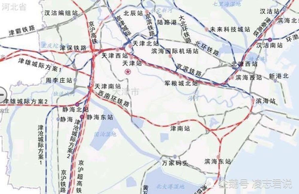 天津西站六条高铁线路将托起天津最大铁路枢纽
