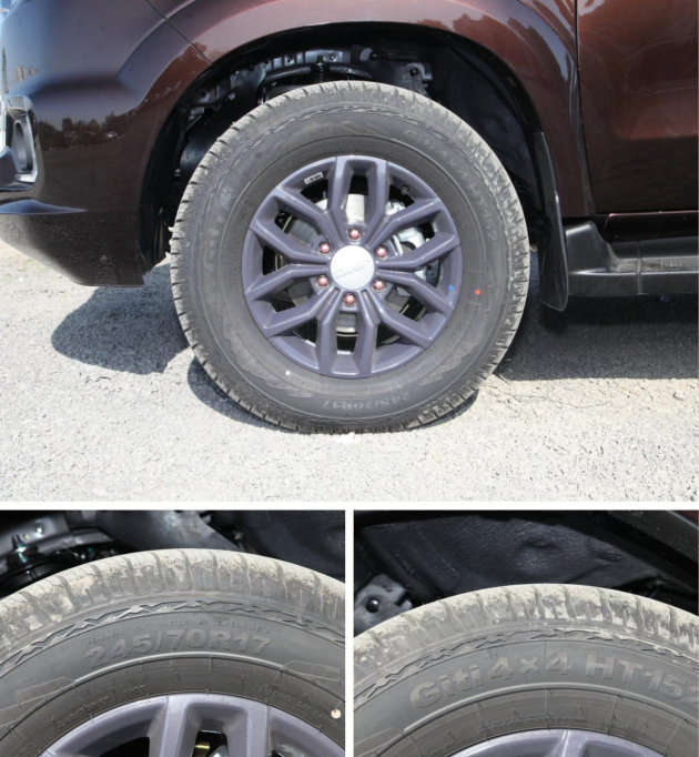 上汽大通maxus t70澳洲版使用的是255/60 r18的前后越野轮胎,在尺寸