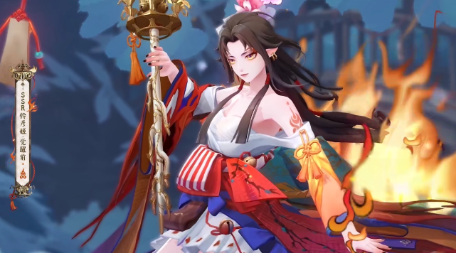 阴阳师ssr铃彦姬建模详解 和立绘完全两种风格的气质