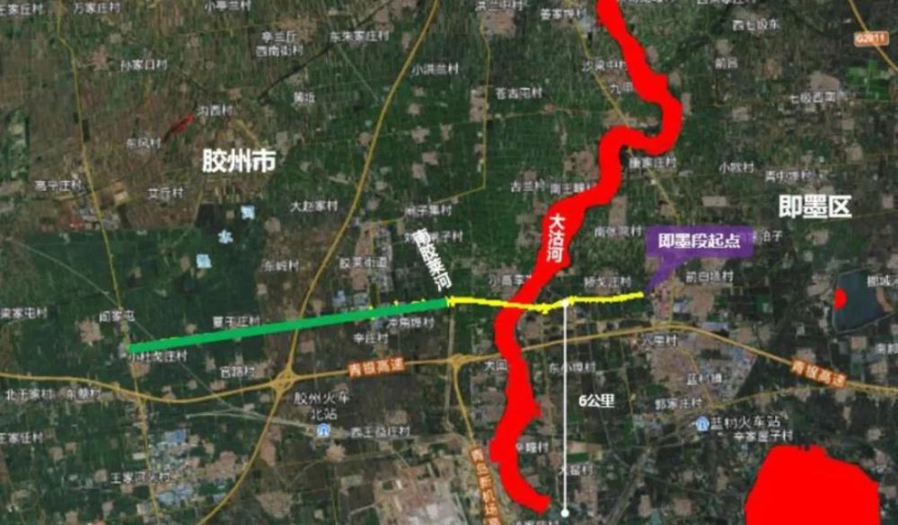 胶州再添一条东西大通道起终点确定g309新改建工程来了