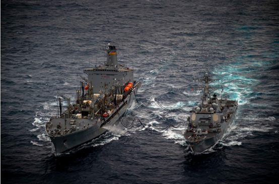 美海军航母战斗群与两栖戒备群在南海完成联合训练