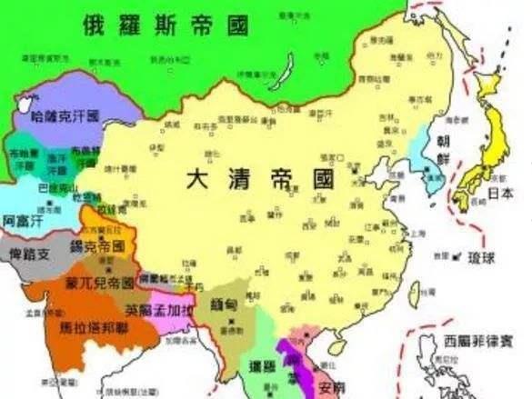 清朝入主中原统一蒙古平定青海西藏进军新疆奠定中国版图