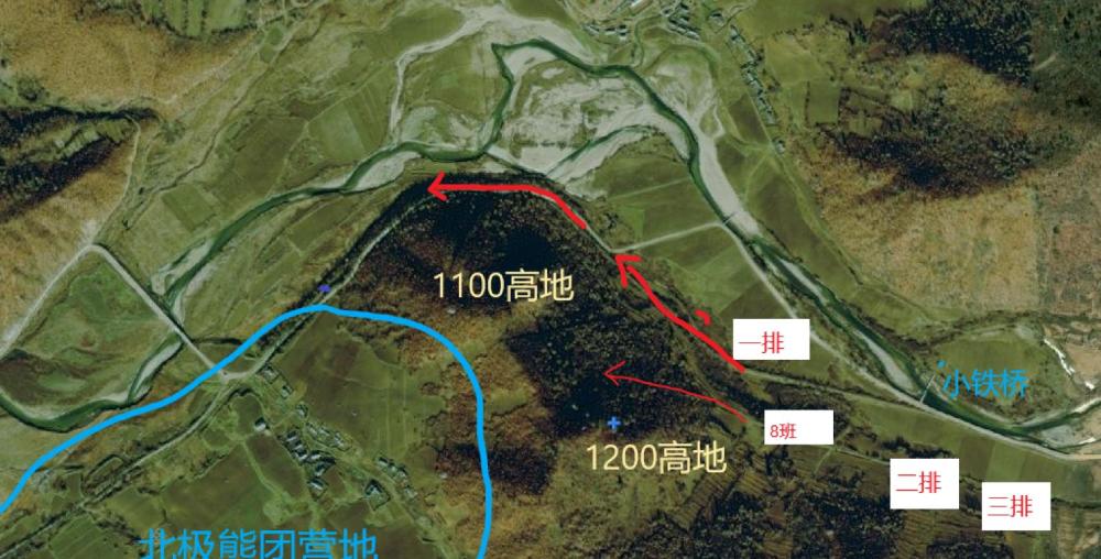 三,夺取1100高地部署完毕后,四连是一路急行军向预定位置集结.