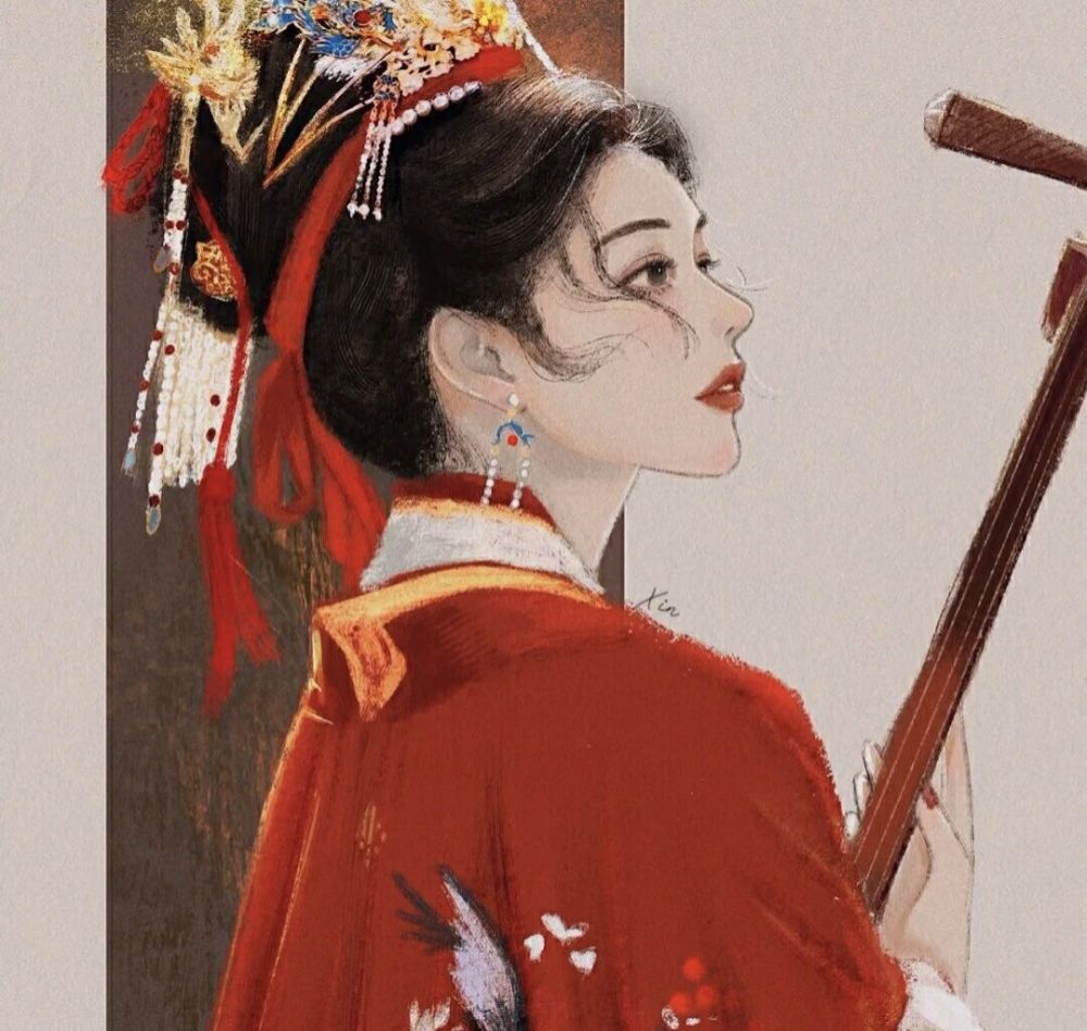 独特好看又喜庆的古风头像
