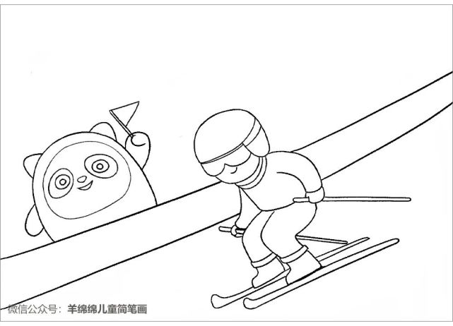 少儿美术汇|2022北京冬奥会主题儿童画,喜迎冬奥会!