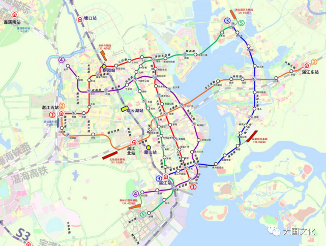 湛江7条地铁线路规划公示!湛江市城市轨道交通专项规划修编(草案)公示