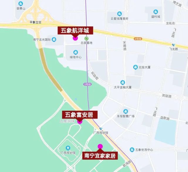 五象富安居位于南宁市良庆区平乐大道10号,距离地铁3号线广西规划馆站