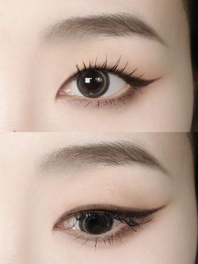 拽姐宋智雅猫系奶凶妆单眼皮仿妆教程