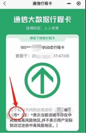 行程卡带"×"会影响出行吗?青岛市卫健委