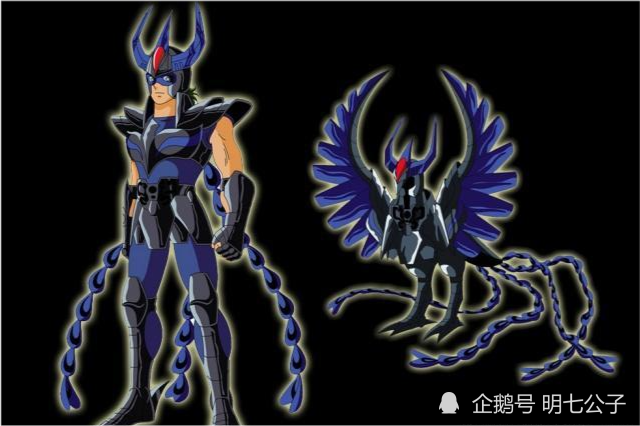 《圣斗士星矢》一辉手下暗黑军团,碾压五小强,四大天王谁最强?