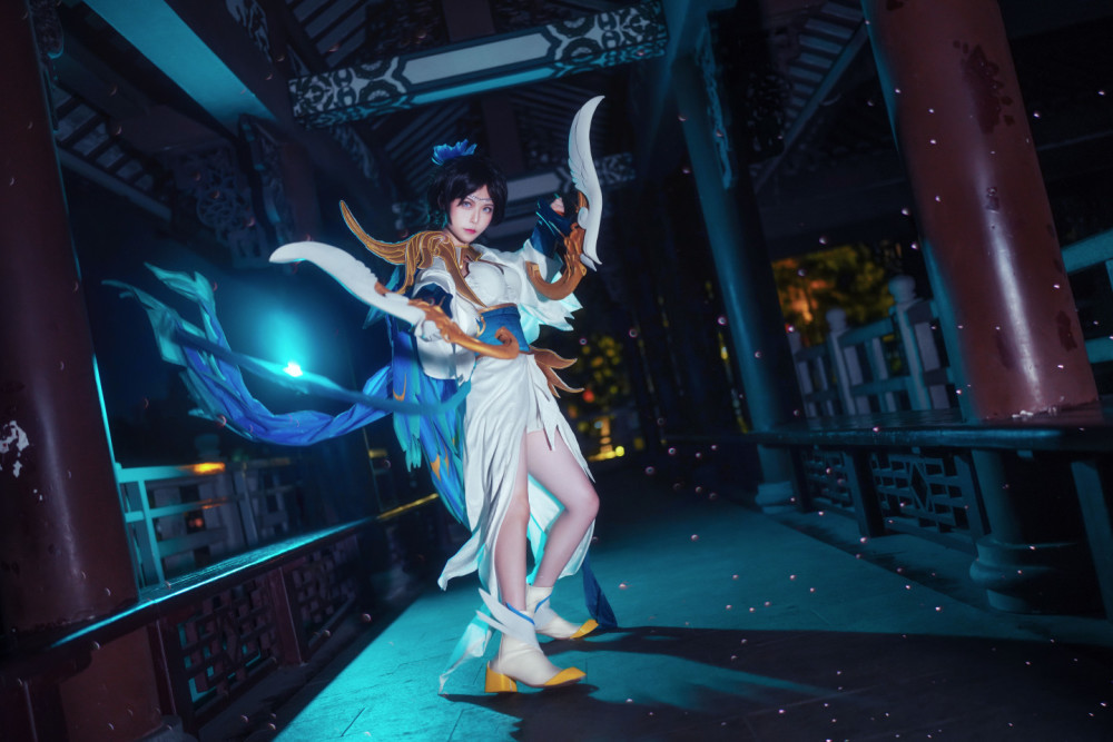 王者荣誉虞姬云霓雀翎cosplay