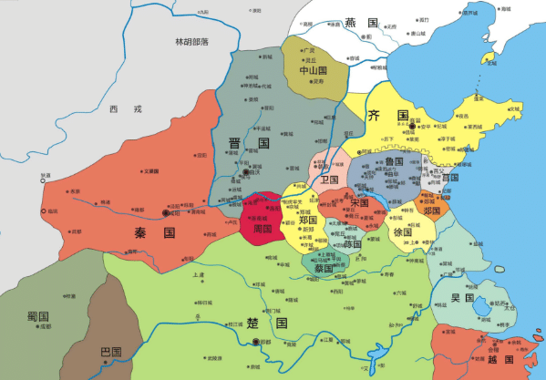 西周分封时其地理方位根据是凭借大概的地理方位