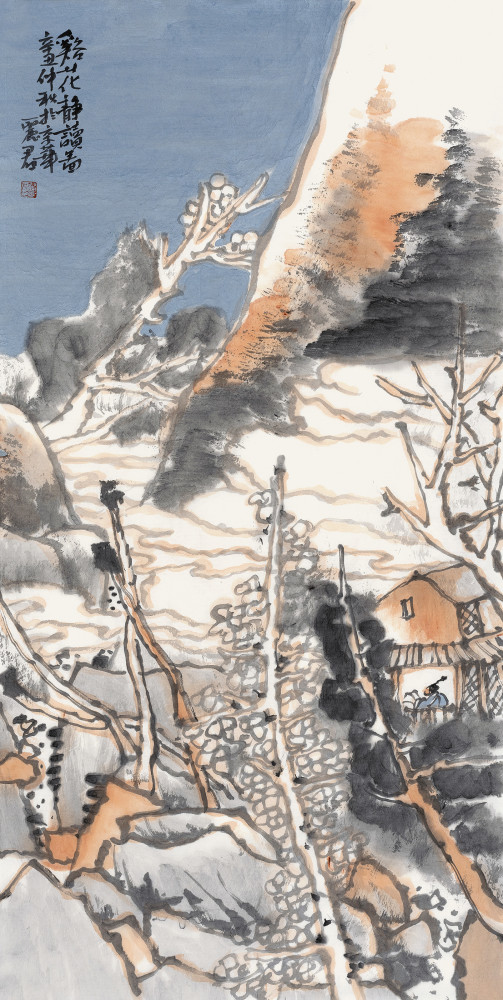 当代美术人物张丽君山水画在自然韵律中由心而写