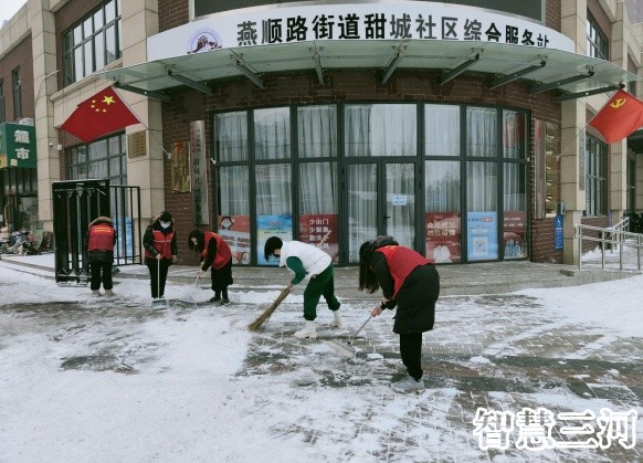 瑞雪兆丰年 除雪保平安—燕顺路街道积极开展冬季除雪活动