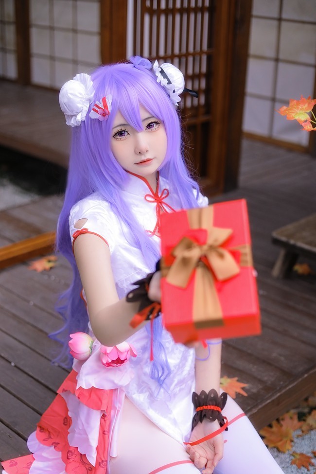 碧蓝航线独角兽新年旗袍cosplay