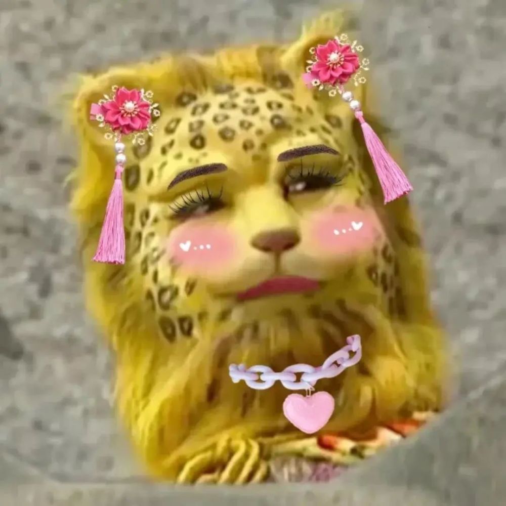 搞笑头像过年赶紧换上金钱豹头像