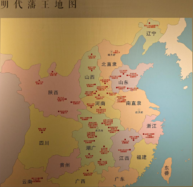 明代的藩王情况明初朱元璋时期,他分封的藩王主要有:晋王:明太祖子,建