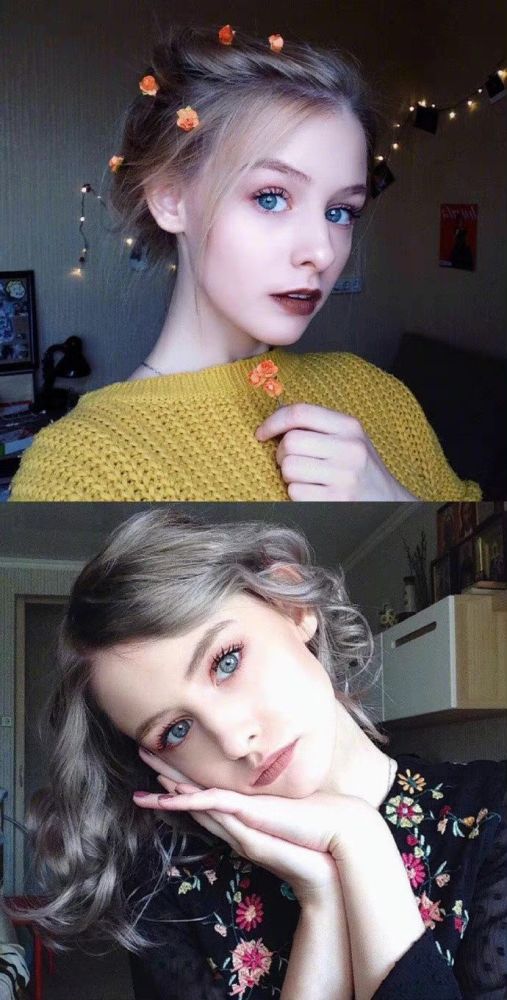 19岁俄罗斯少女火了一张脸像被上帝吻过金发碧眼笑起来太美了