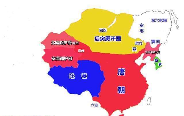 从地图看唐朝疆域200多年的风云变化唐朝熬垮了多少大国