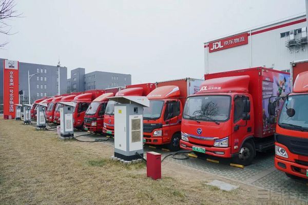 京东物流在赛区城市配送,场馆内部物流服务中将全部使用电动物流车