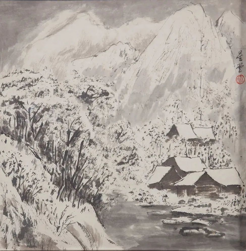 卢星堂部分雪景山水画