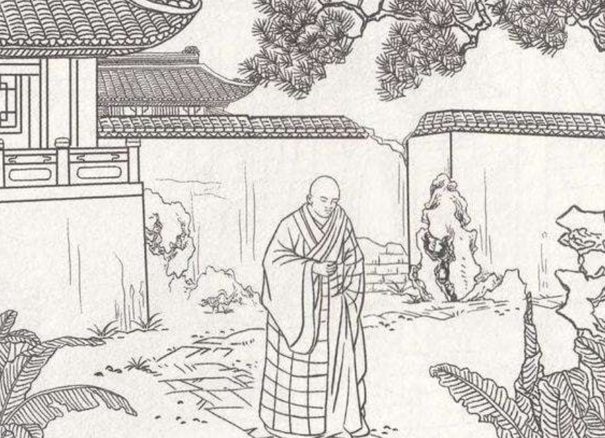 蛤蟆精来到镇江的金山寺,想要寻找宝物,宝物没找到,却发现法海和尚盘