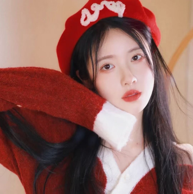 新年红色女生头像来一波