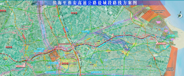 据了解滨淮高速盐城段是江苏省公路网的重要组成部分,线路全长65公里