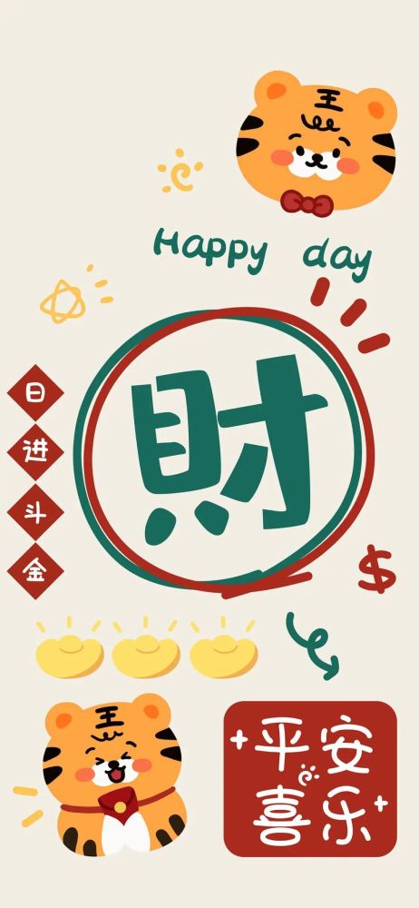 2022虎年好运壁纸