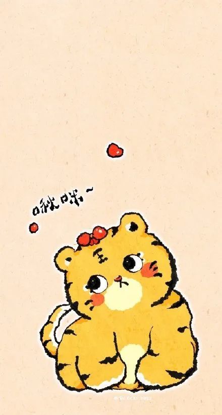 虎年手绘壁纸简直不要太萌