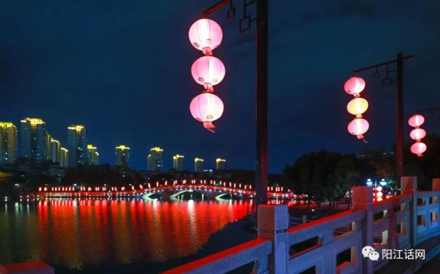 阳江市鸳鸯湖公园夜景|惊艳梦幻 浓浓年味