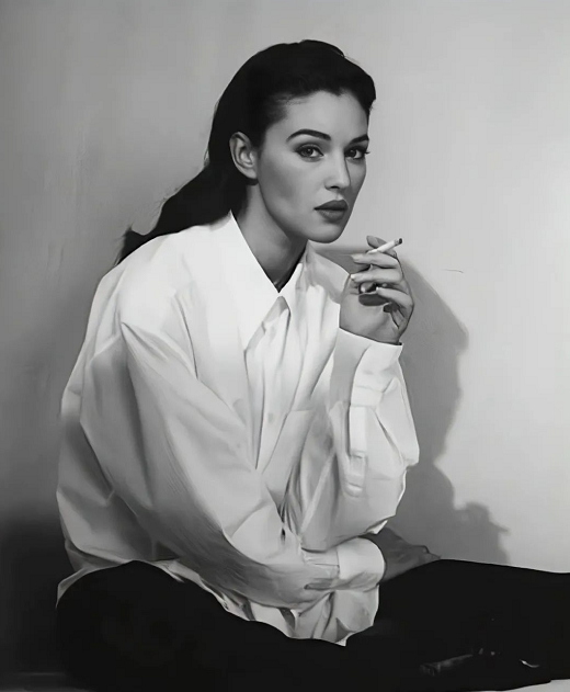 58岁球花莫妮卡贝鲁奇烟熏浓妆难掩老态,年轻时有多美