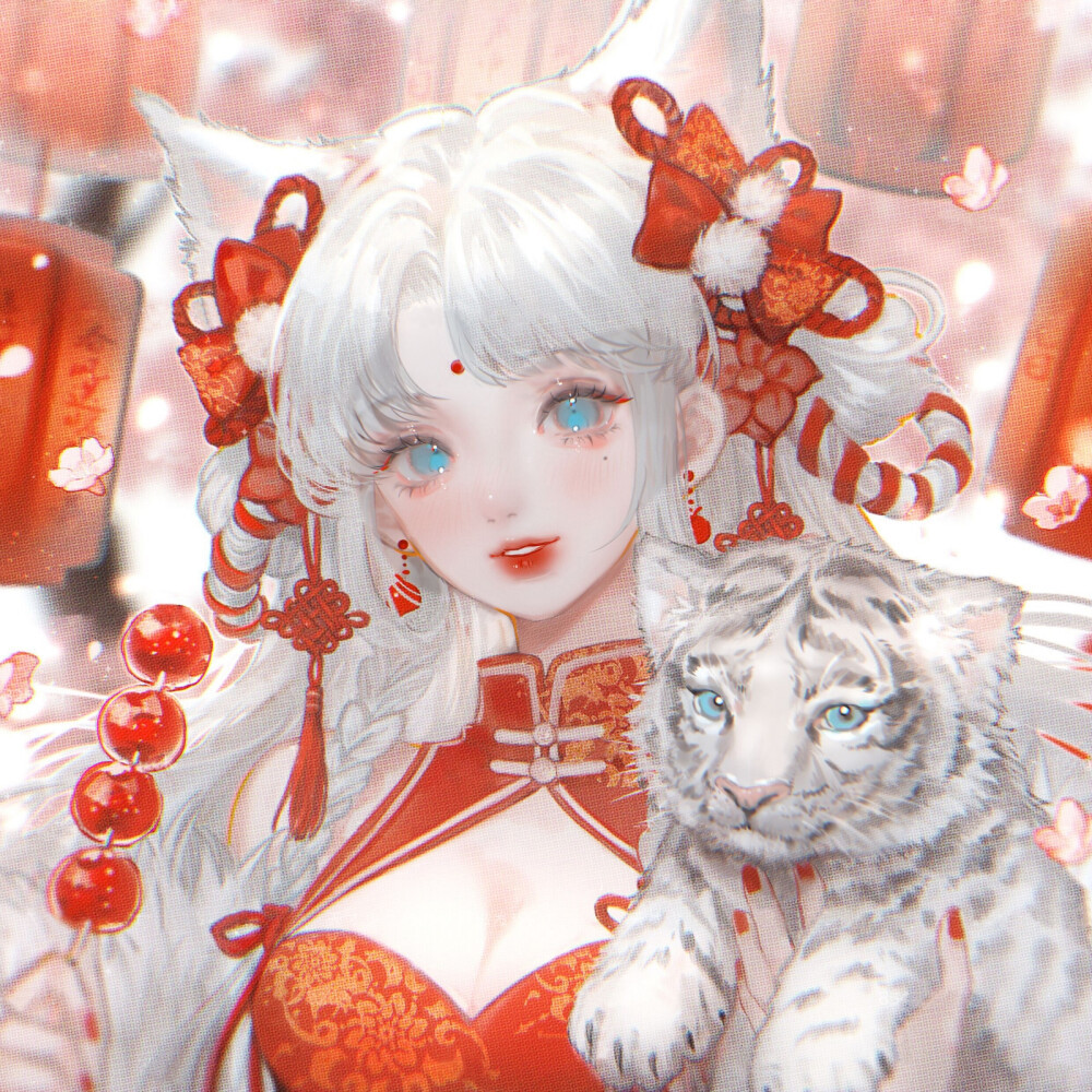 2022新年头像丨虎年丨插画