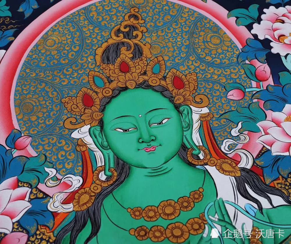 绿度母唐卡:最后,沃唐卡想说的是,上天虽有悲天悯人的菩萨在保佑大家