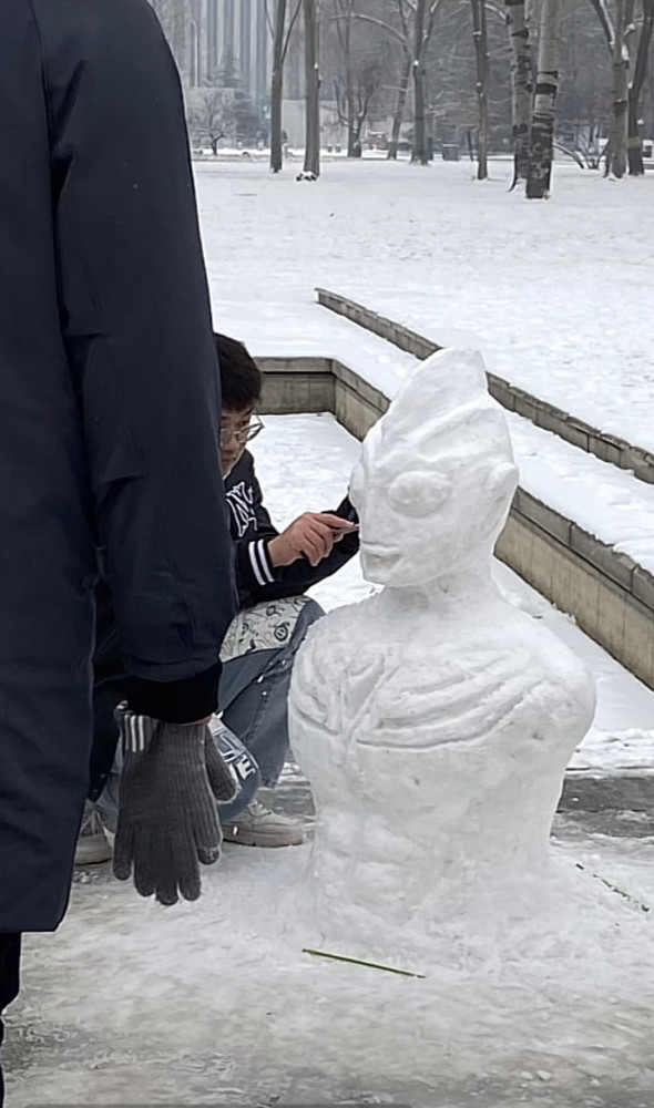 因为虎年马上到来,那么老虎雪人肯定是不能缺的,最后一位参赛的就是