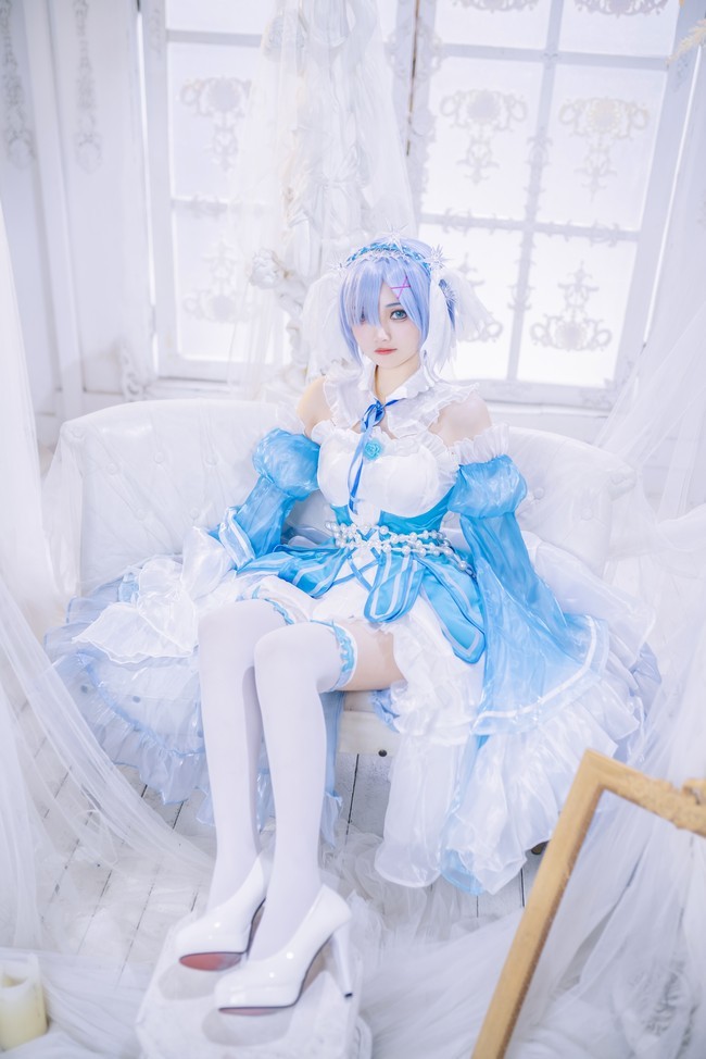 蕾姆水晶礼服cosplay